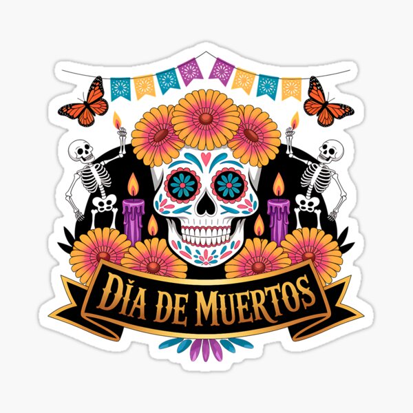 Item preview, Calavera de azúcar colorida – Arte mexicano del Día de Muertos designed and sold by artedigital99.