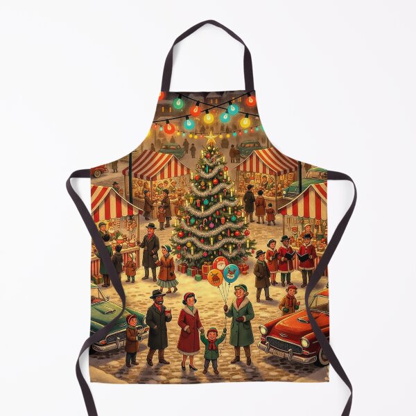 Item preview, 1950s American Christmas Market Retro Holiday Charm and Festive Lights designed and sold by acceleratorhams.
