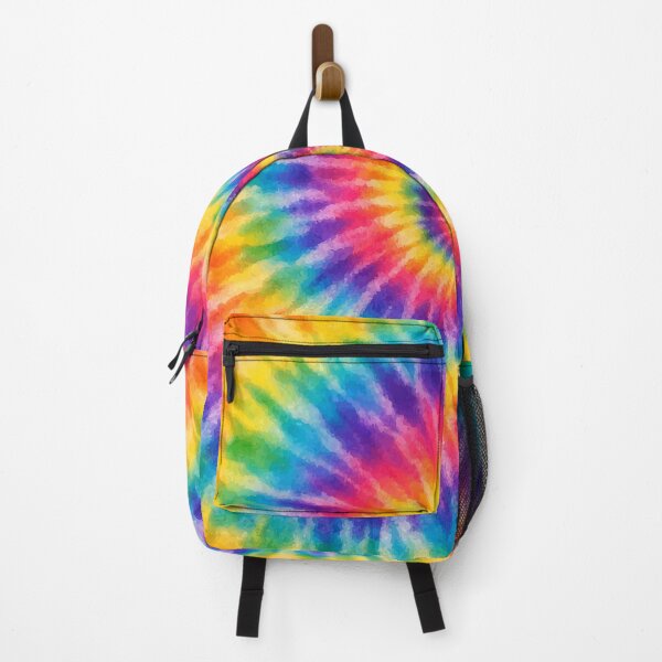 Aperçu de l'œuvre Motif tie-dye rétro en spirale arc-en-ciel créée et vendue par Far Out Goods.