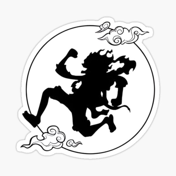 Item preview, Silueta de Luffy Diseño de Luna designed and sold by Snowdog-Art.