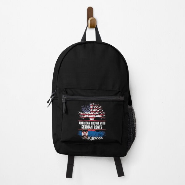 Item preview, American Grown with Serbian Roots USA Flag designed and sold by CosmoKitsch.