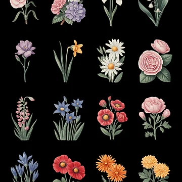 Artwork thumbnail, Birth Month Flower by Moon-Ape