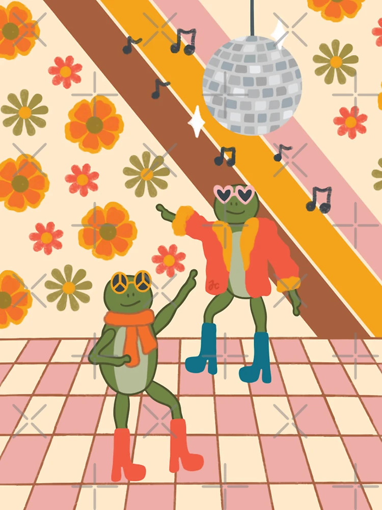 Thumbnail 4 of 4, iPhone Case, Frog Disco Design designed and sold by Jeandabean.