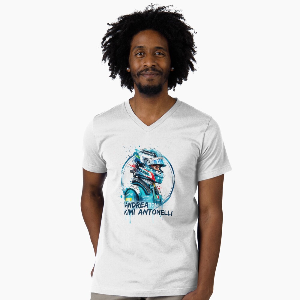 Vista previa del artículo con la obra «Camiseta de cuello en V», diseñado y vendido por funeralbeat.