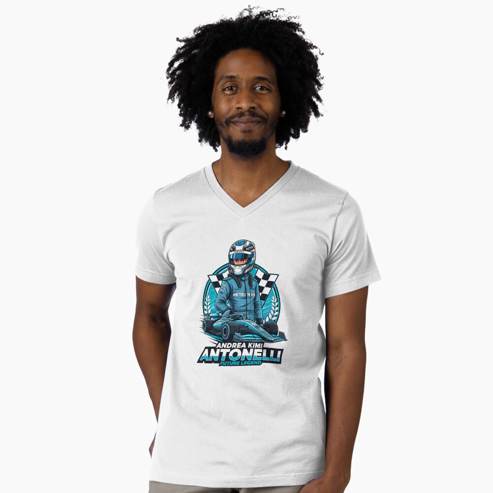 Vista previa del artículo con la obra «Camiseta de cuello en V», diseñado y vendido por funeralbeat.