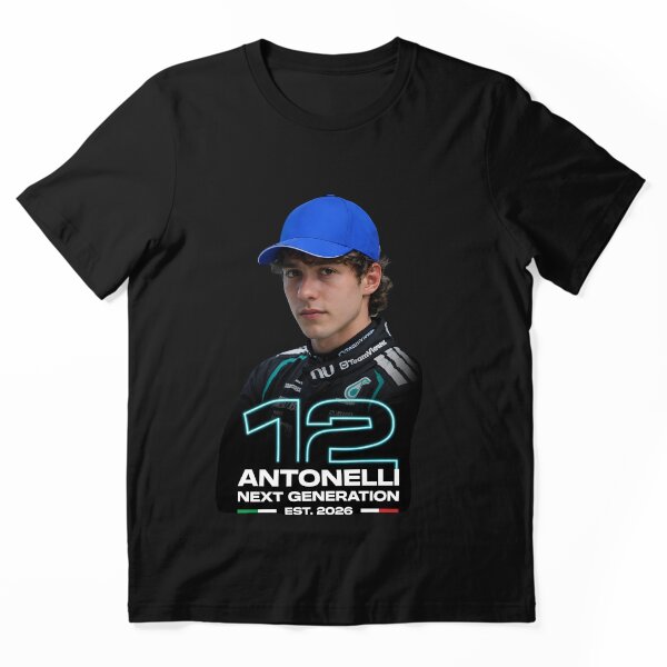 Item preview, Antonelli 12 Neon Racing Driver – Diseño de última generación para el automovilismo designed and sold by Orbit Ink.