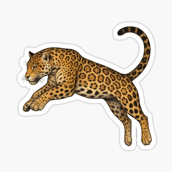 Aperçu de l'œuvre Illustration d'un jaguar féroce créée et vendue par jdz031.