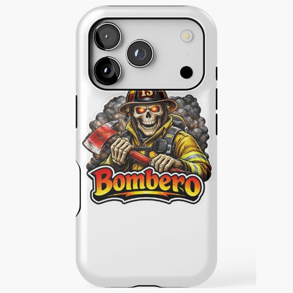 Item preview, Pegatina de bombero esqueleto Bombero: Calcomanía de equipo de bombero de búnker designed and sold by BrinaandPops.
