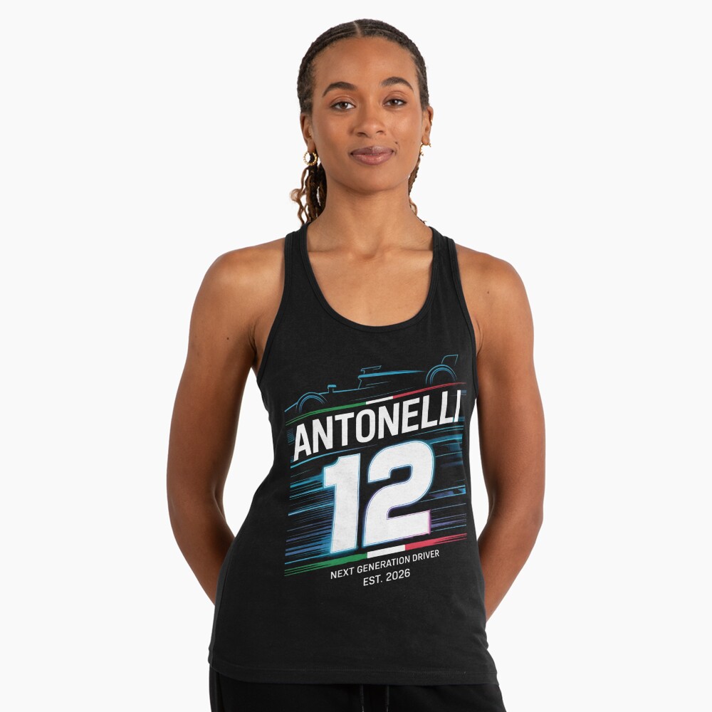 Vista previa del artículo con la obra «Camiseta con espalda nadadora», diseñado y vendido por Orbit Ink.