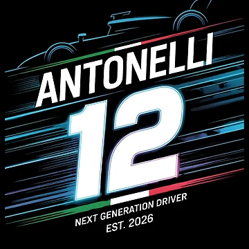 Imagen de la obra Gráficos Antonelli 12 Racing – Diseño Neon Speed Motorsport de Orbit Ink