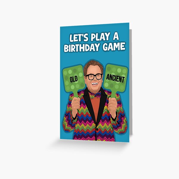 Aperçu de l'œuvre Carte de jeu amusante pour l'anniversaire d'Alan Carr créée et vendue par The Home Of Pink Peach.
