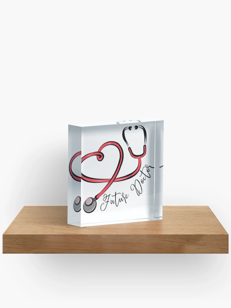 Imagen 2 de 5, Bloque acrílico con la obra Futuro médico, diseñada y vendida por EvyStickersx.