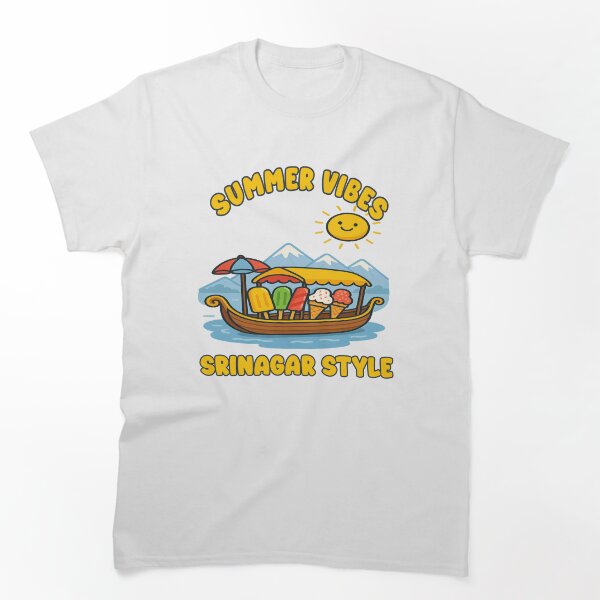 Item preview, Summer Vibes Srinagar Style | Kashmir Shikara Ice Cream Funny Travel  designed and sold by Globalcitytees.