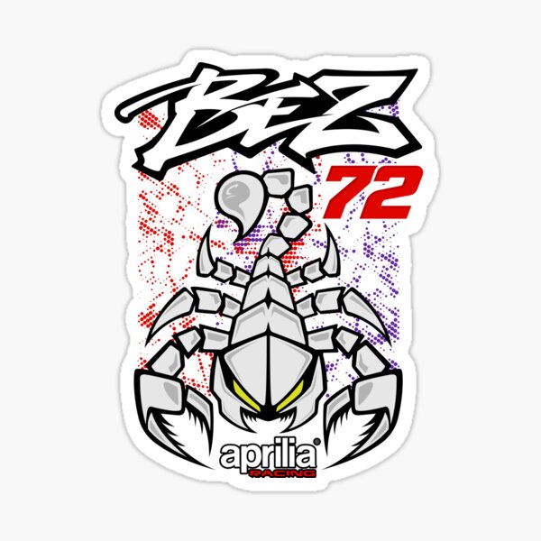 Artikelvorschau, Marco Bezzecchi 72 MotoGP Aprilia Racing Scorpio Italien (italienischer Rennfahrer) entworfen und verkauft von Stotee.