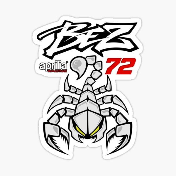 Artikelvorschau, Marco Bezzecchi 72 MotoGP Aprilia Racing Scorpio Italien (italienischer Rennfahrer) entworfen und verkauft von Stotee.