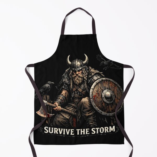 Item preview, Survive the Storm - Viking Warrior with Ravens | Mythborn Saga designed and sold by Mythborn Saga.