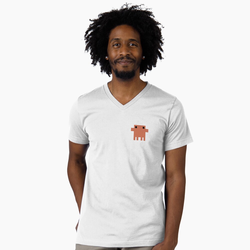 Vista previa del artículo con la obra «Camiseta de cuello en V», diseñado y vendido por anitanunez.