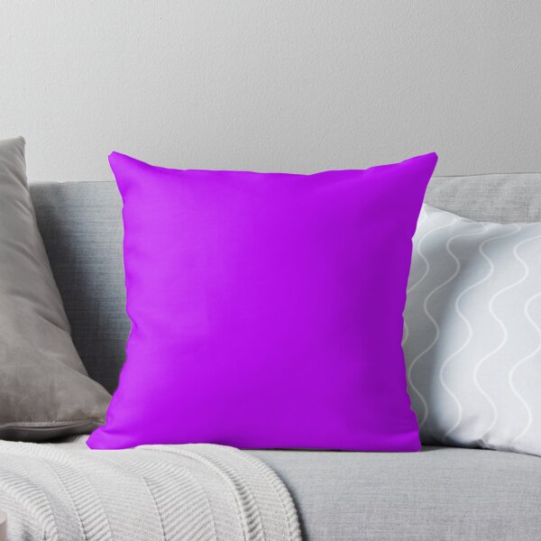 Artikelvorschau, Einfarbig | Electric Purple | Neonpurpur 2 entworfen und verkauft von ozcushions.