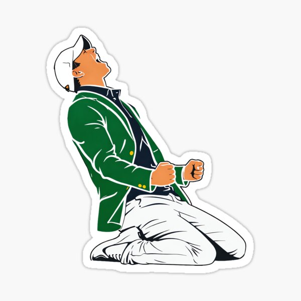 Item preview, Silueta de la victoria de Rory McIlroy en el Masters designed and sold by ArtSpireWorks.