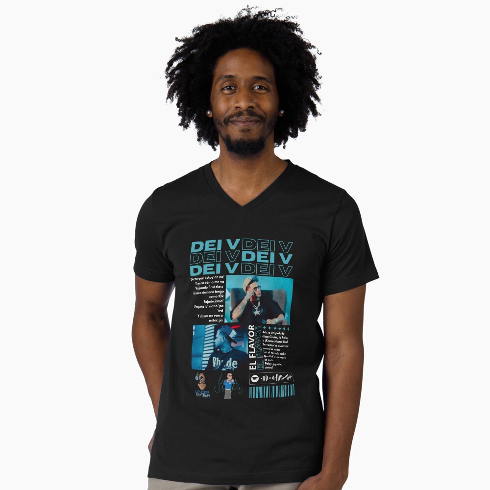 Vista previa del artículo con la obra «Camiseta de cuello en V», diseñado y vendido por NF Designs Studio DTF.