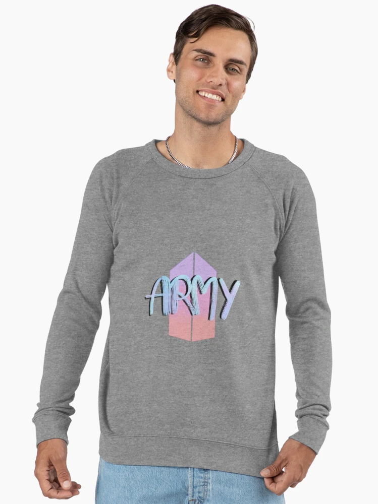 Imagen 2 de 6, Sudadera ligera con la obra Army bts lettering, diseñada y vendida por ArtsLoversAida.