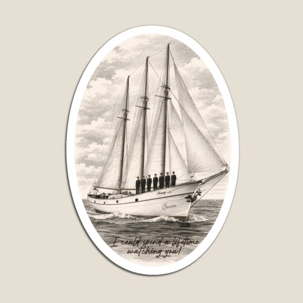 Aperçu de l'œuvre BTS Arirang - Swim - Bateau rétro et 7 membres créée et vendue par moteesshop.