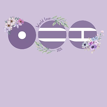 Imagen de la obra Gira mundial Arirang de Kpop BTS 2026 en morado de M4ch4Moch1Design