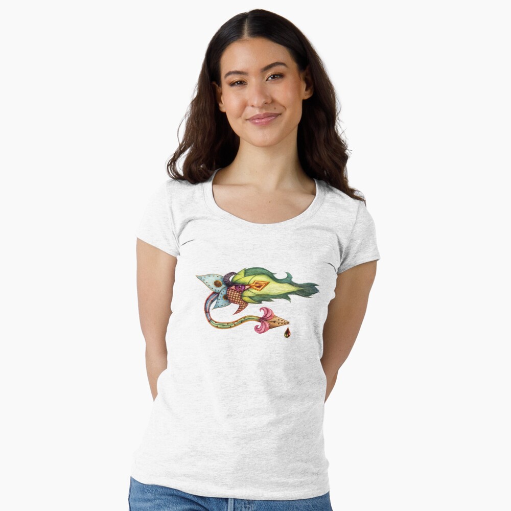 Item preview, Fitted Scoop T-Shirt designed and sold by JOLABOT.