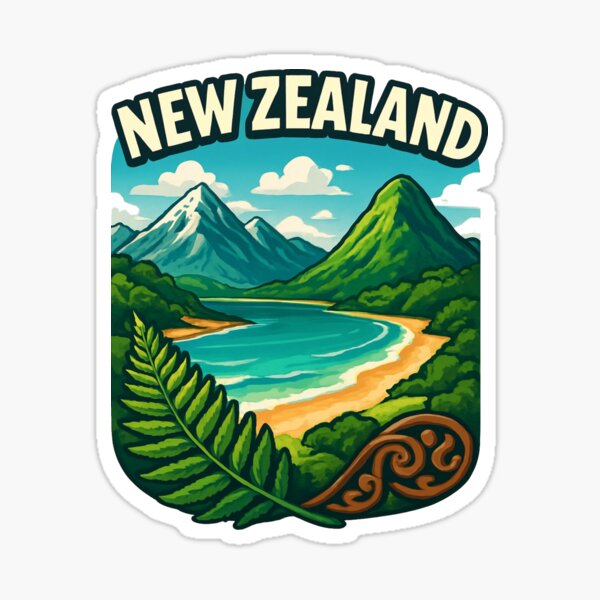 Aperçu de l'œuvre Nouvelle-Zélande créée et vendue par GUNAPRIYAA.
