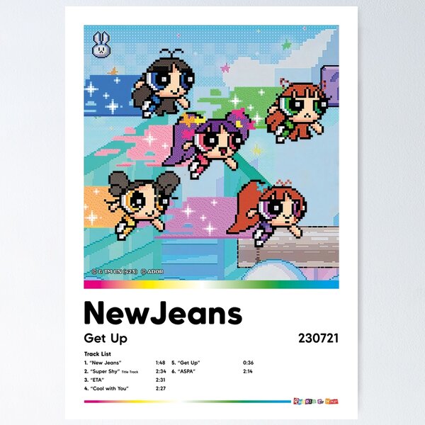 Item preview, NEWJEANS - Get Up - Póster con la portada del álbum designed and sold by RhodesToKpop.
