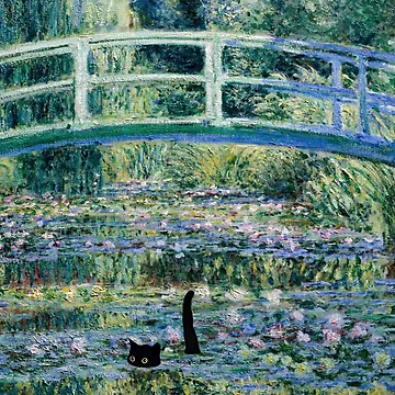 Imagen de la obra Gato Monet de Angry Swan Designs