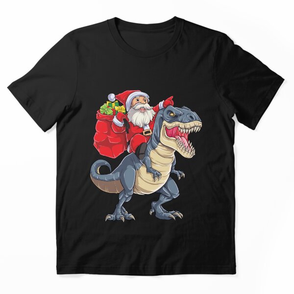 Item preview, Camiseta de Papá Noel montando dinosaurio T rex, regalos de Navidad, niños, niñas, hombres y mujeres designed and sold by LiqueGifts.