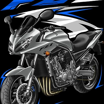 Artwork thumbnail, Yamaha FZ1-2002-2003 Liquid Silver for Motorcycle Riders by MotoApparelHub