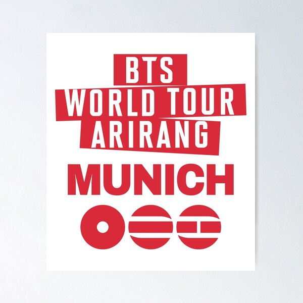 Aperçu de l'œuvre Tournée mondiale BTS 2026 Arirang. MUNICH. créée et vendue par EunsooLee.