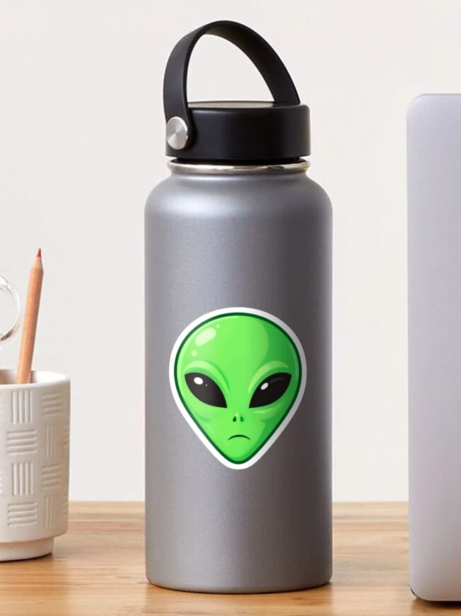 Thumbnail 1 of 3, Sticker, Basic Green Alien Head Logo designed and sold by Express210.