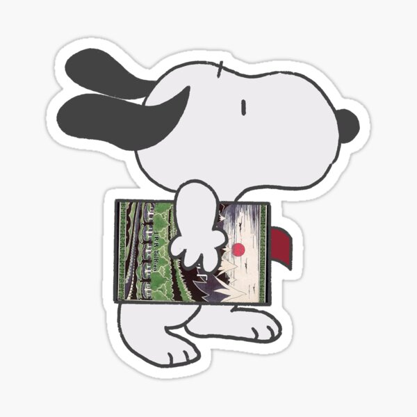 Aperçu de l'œuvre Snoopy lit Le Hobbit et Le Seigneur des Anneaux créée et vendue par liveawhimsylife.