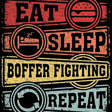 Artwork thumbnail, Eat Sleep Boffer fighting Repeat by GabbyKash