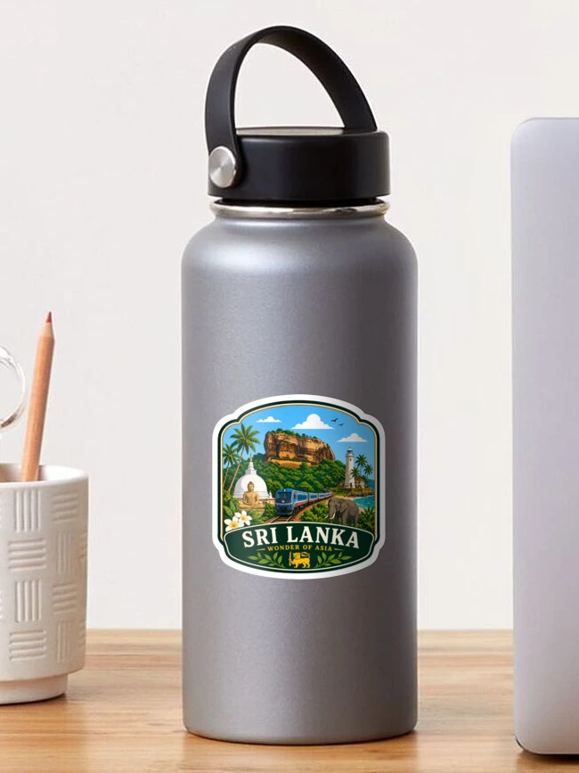 Thumbnail 1 of 3, Sticker, Sri Lanka - Sigiriya Rock designed and sold by Myra365Art.