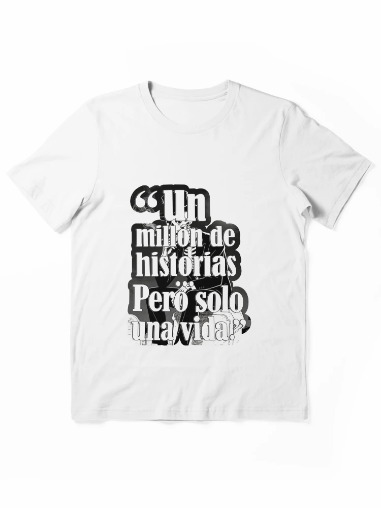 Imagen 1 de 7, Camiseta esencial con la obra Un millón de historias, pero solo una vida., diseñada y vendida por JGDiseños.