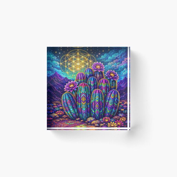 Aperçu de l'œuvre Lab Visions 069 : Art de la géométrie sacrée psychédélique de San Pedro créée et vendue par The Psychedelic Anarchist.