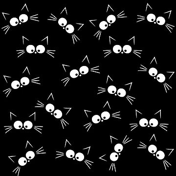 Vorschaubild zum Design Niedliches schwarzes Katzenmuster von ValentinaHramov