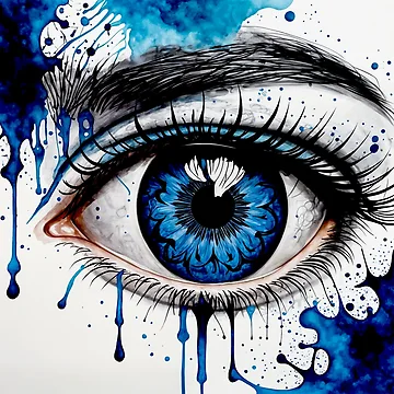 Artwork thumbnail, Ink eyed Masterpiece #12 by Helios Be. Lavsh