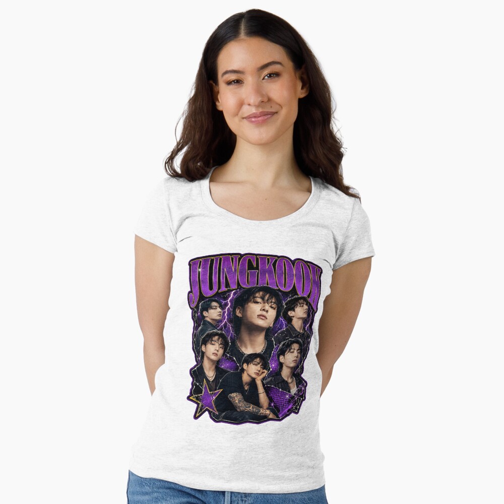 Vista previa del artículo con la obra «Camiseta entallada de cuello ancho», diseñado y vendido por brexastore.