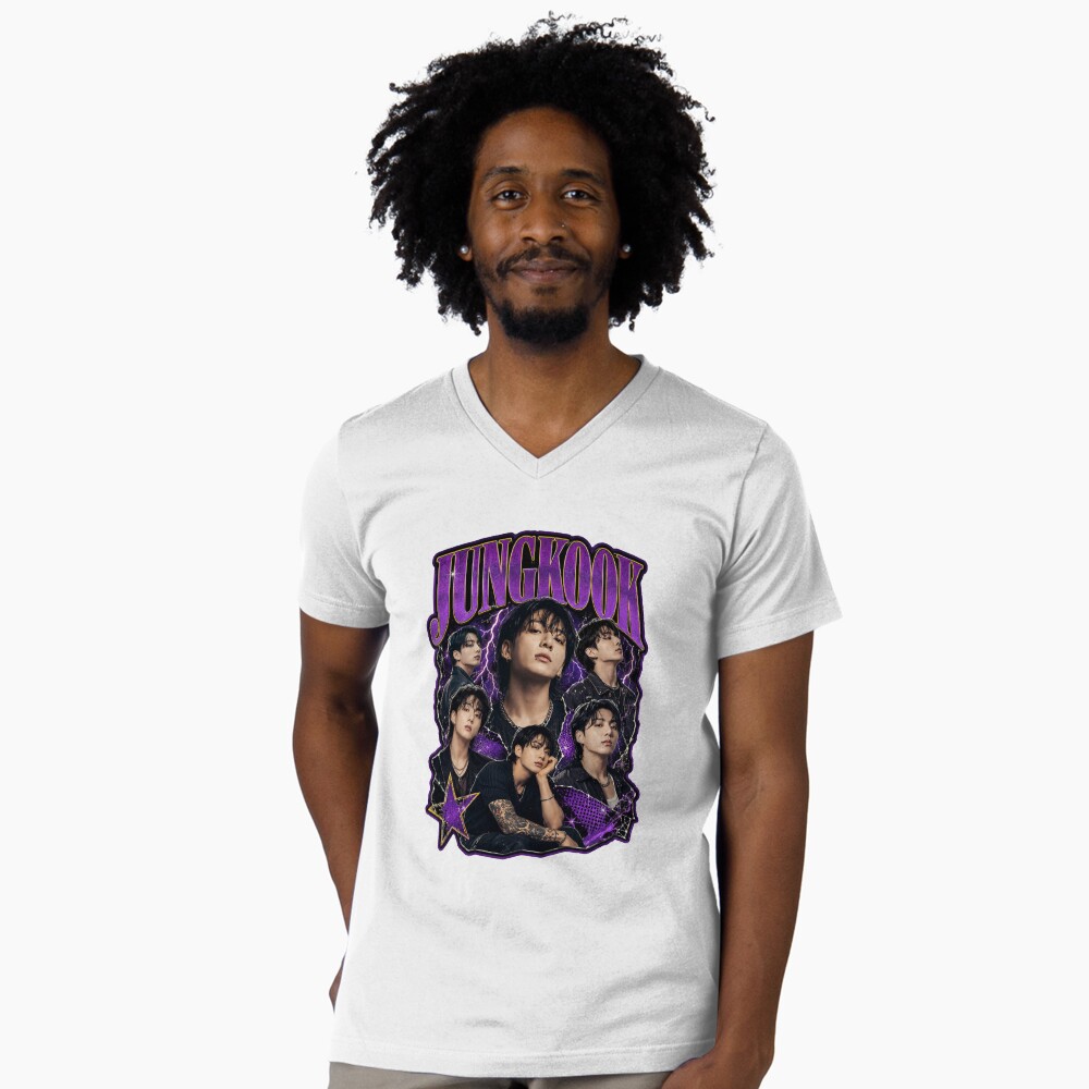Vista previa del artículo con la obra «Camiseta de cuello en V», diseñado y vendido por brexastore.
