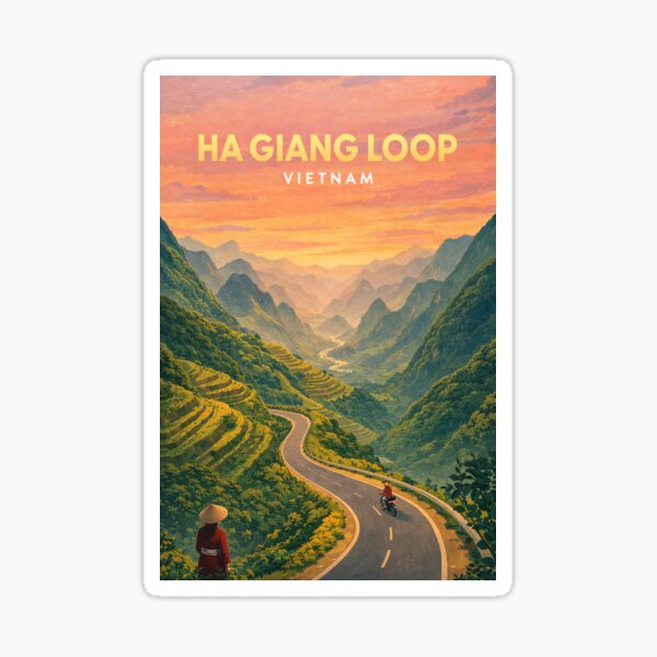 Aperçu de l'œuvre Route panoramique en boucle de Ha Giang à travers le nord du Vietnam créée et vendue par Places On Earth.