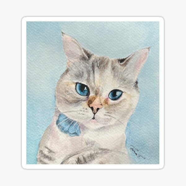 Artikelvorschau, Sasha, die Ragdoll-Katze entworfen und verkauft von AutuminaArt.