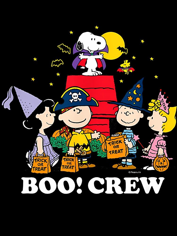 Aperçu 7 sur 7. T-shirt oversize avec l'œuvre Peanuts - L'équipe de Snoopy Boo créée et vendue par Thesaifstore1.