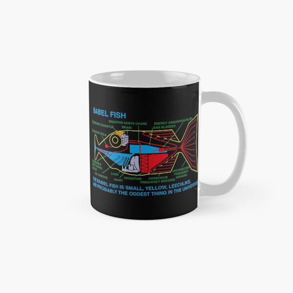 Aperçu de l'œuvre NDVH Babel Fish H2G2 créée et vendue par Nik’s T-Shirts.