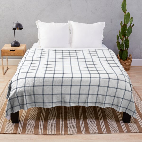 Item preview, White And Slate Mini Gingham Pattern designed and sold by pattern-archive.