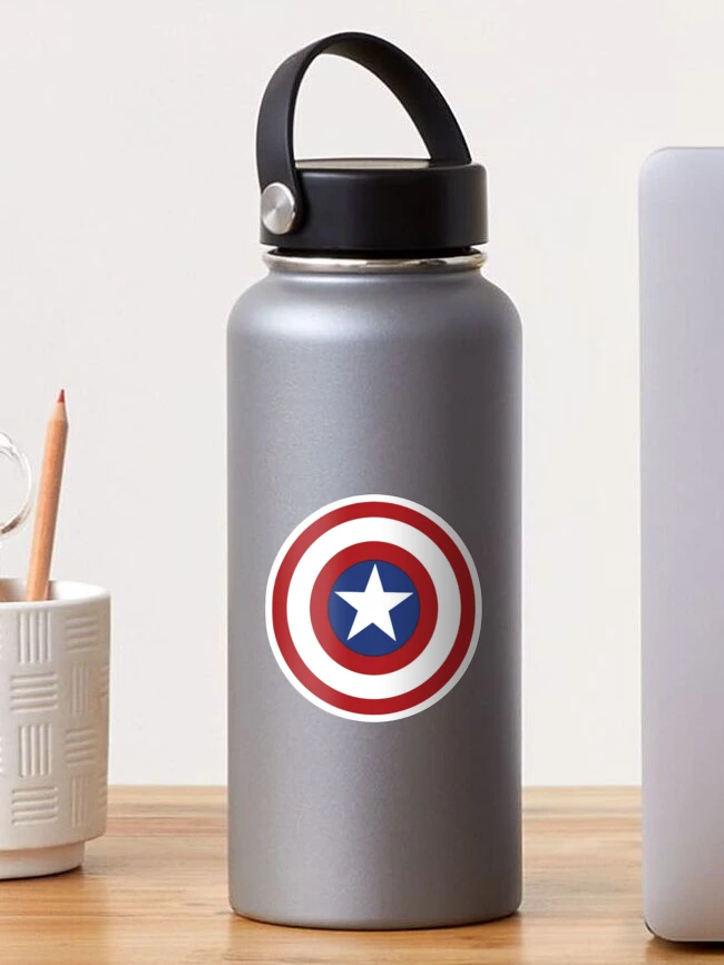Thumbnail 1 von 3, Sticker, Captain America Schild designt und verkauft von Larosapurr.